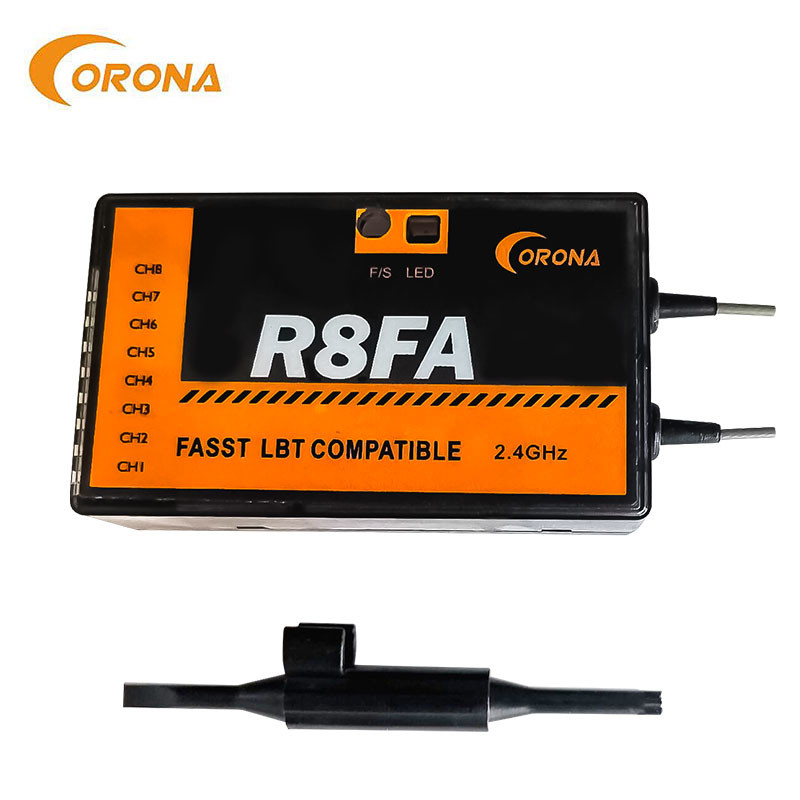 Futaba 8 Channel Fasst Receiver 2.4g Compatible TM7 TM8 TM10 TM14 8FG Corona R8FA