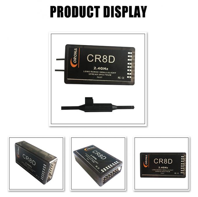 Receptor do transmissor do rc da CORONA CR8D 2.4ghz DSSS compatível para carros do rc da motocicleta do rc